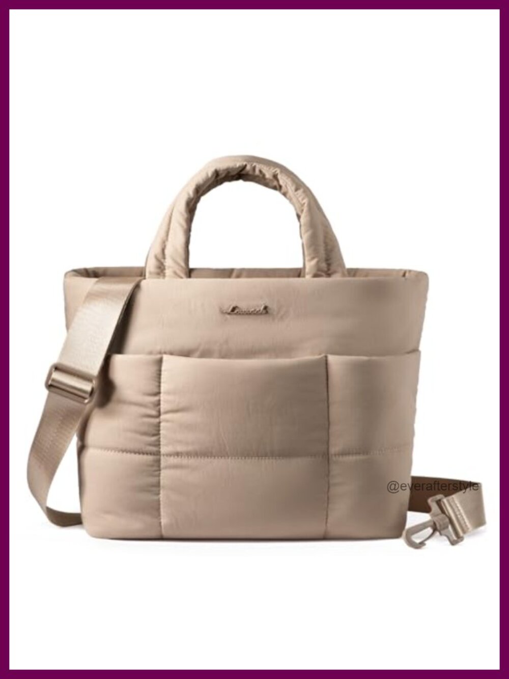 Puffer Tote Bag Small Quilted Crossbody Purse Top Handle Shoulder Satchel